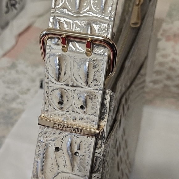 Brahmin Abbott Shoulder Bag In Ivory Dream Melbourne. NWT - Picture 10 of 16